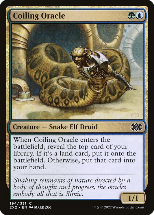 Image for Coiling Oracle (194) (Double Masters 2022) - Magic: The Gathering