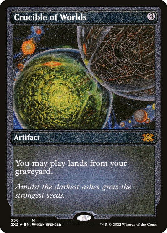 Image for Crucible of Worlds (Foil Etched) (558) (Double Masters 2022) - Magic: The Gathering