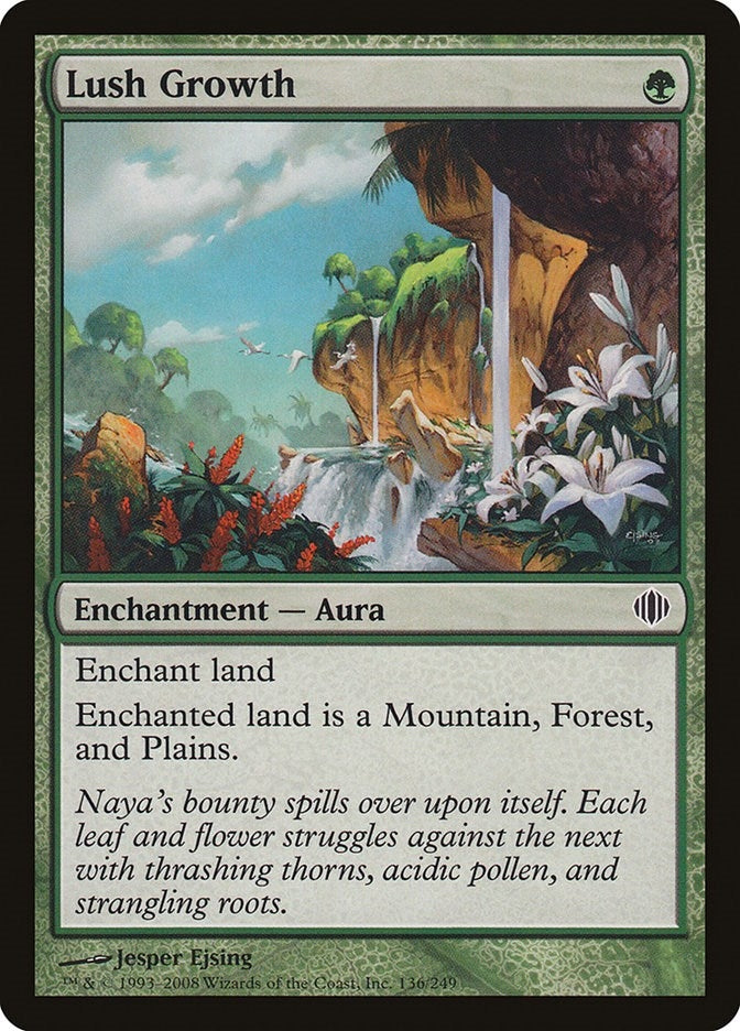 Image for Lush Growth (136) (Shards of Alara) - Magic: The Gathering