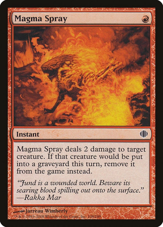 Image for Magma Spray (108) (Shards of Alara) - Magic: The Gathering