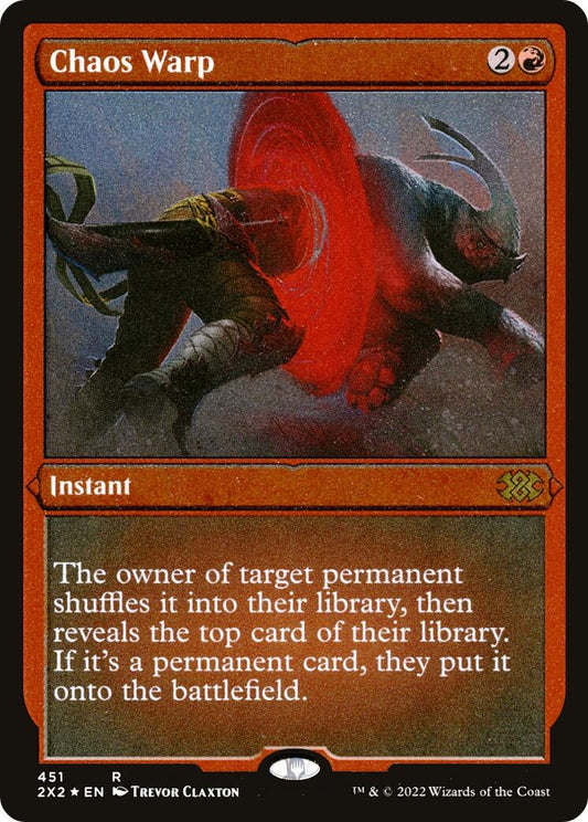 Image for Chaos Warp (Foil Etched) (451) (Double Masters 2022) - Magic: The Gathering