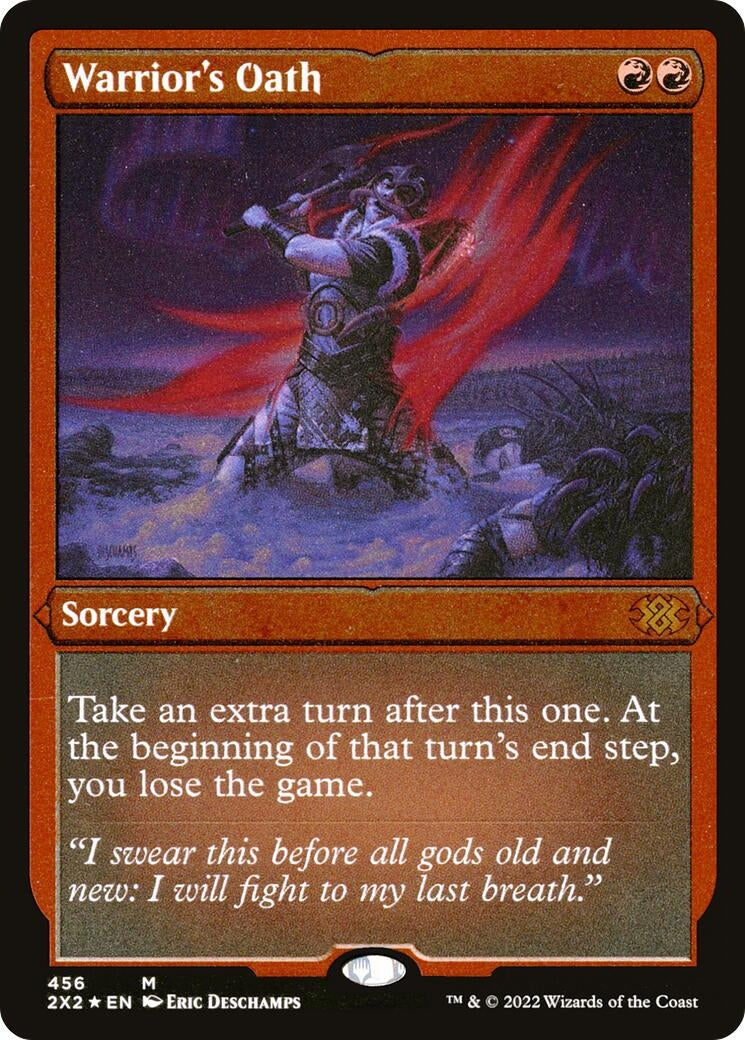 Image for Warrior's Oath (Foil Etched) (456) (Double Masters 2022) - Magic: The Gathering