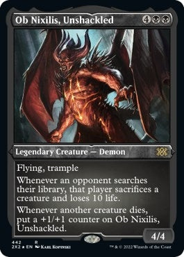 Image for Ob Nixilis, Unshackled (Foil Etched) (442) (Double Masters 2022) - Magic: The Gathering