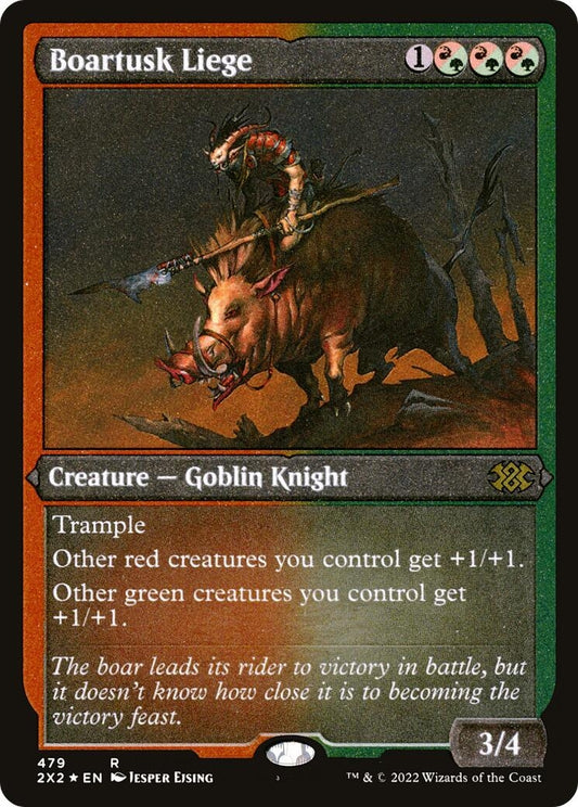 Image for Boartusk Liege (Foil Etched) (479) (Double Masters 2022) - Magic: The Gathering