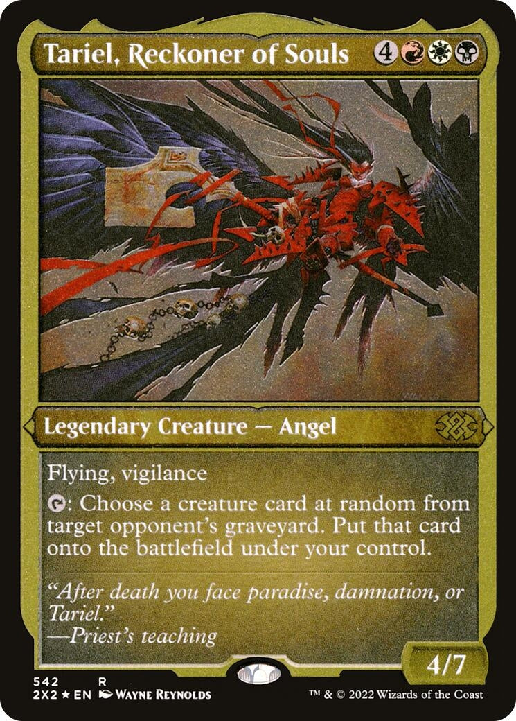 Image for Tariel, Reckoner of Souls (Foil Etched) (542) (Double Masters 2022) - Magic: The Gathering