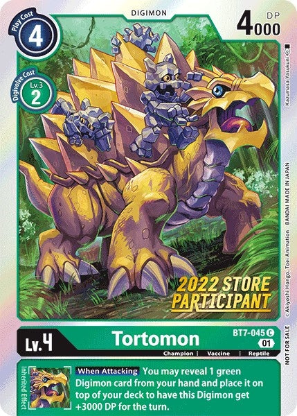 Image for Tortomon (2022 Store Participant) (BT7-045 C) (Next Adventure) - Digimon Card Game