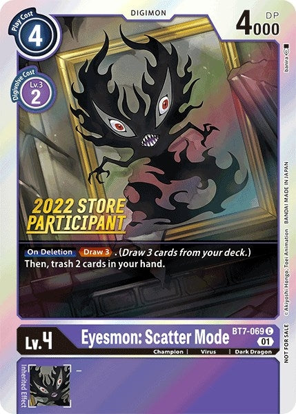 Image for Eyesmon: Scatter Mode (2022 Store Participant) (BT7-069 C) (Next Adventure) - Digimon Card Game
