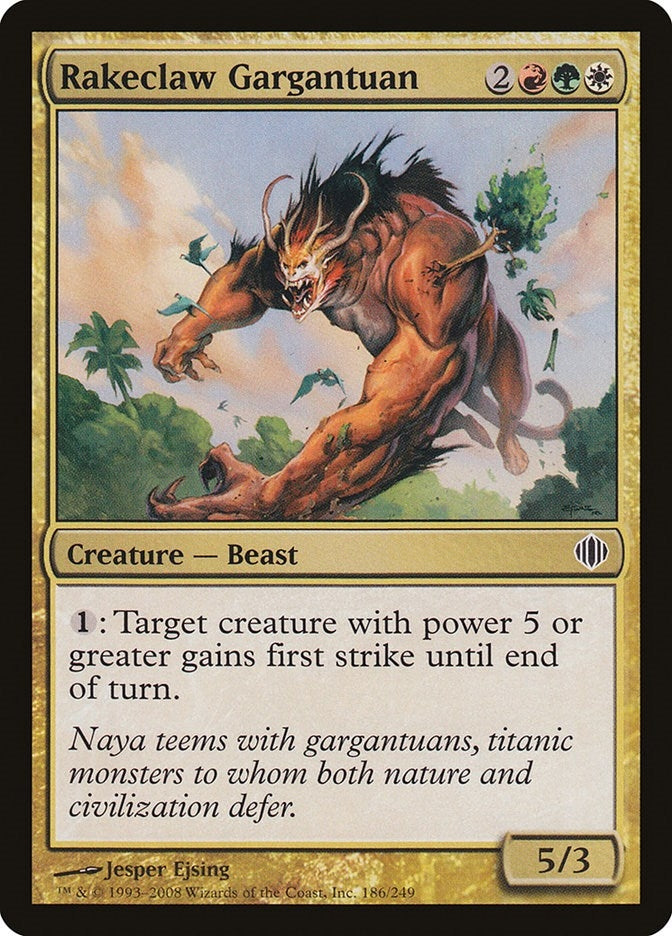Image for Rakeclaw Gargantuan (186) (Shards of Alara) - Magic: The Gathering