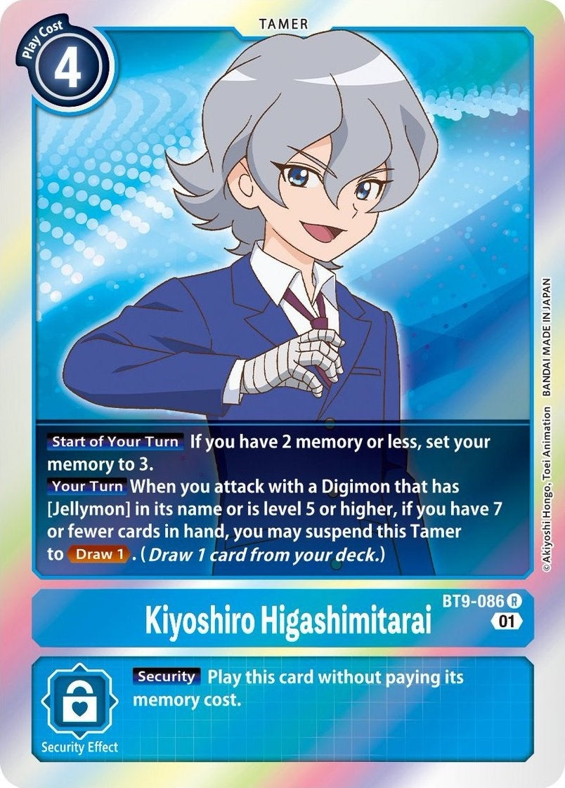 Image for Kiyoshiro Higashimitarai (BT9-086 R) (X Record) - Digimon Card Game