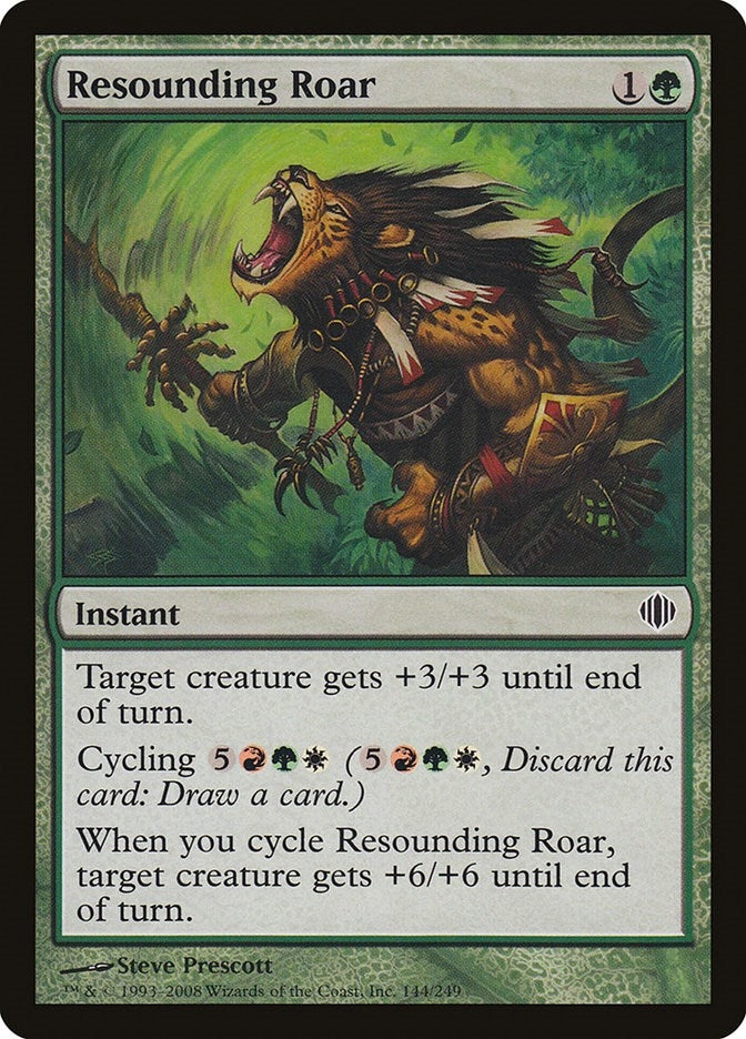 Image for Resounding Roar (144) (Shards of Alara) - Magic: The Gathering