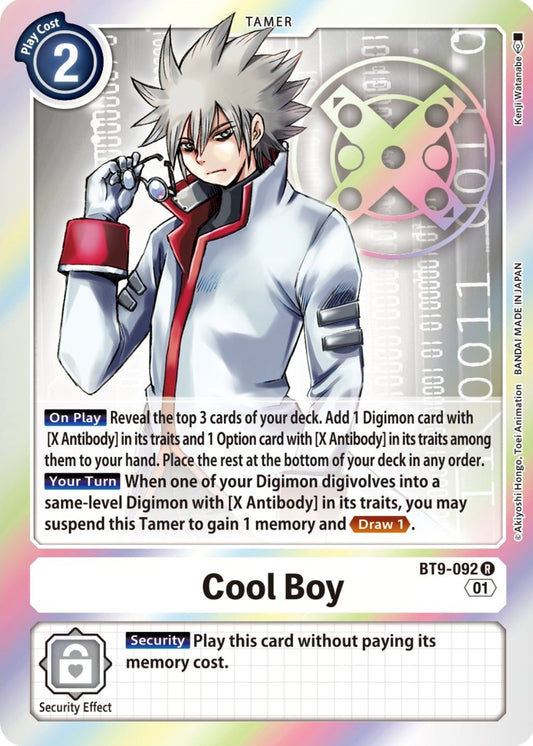 Image for Cool Boy (BT9-092 R) (X Record) - Digimon Card Game