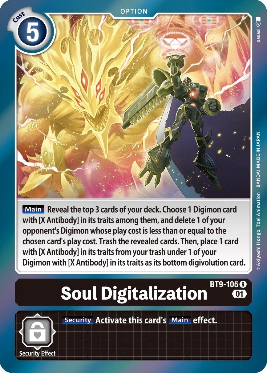 Image for Soul Digitalization (BT9-105 R) (X Record) - Digimon Card Game