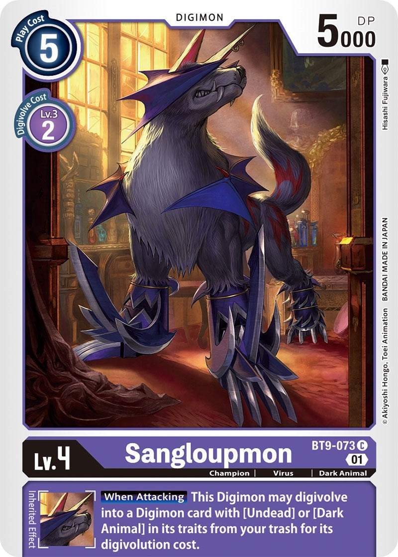 Image for Sangloupmon (BT9-073 C) (X Record) - Digimon Card Game