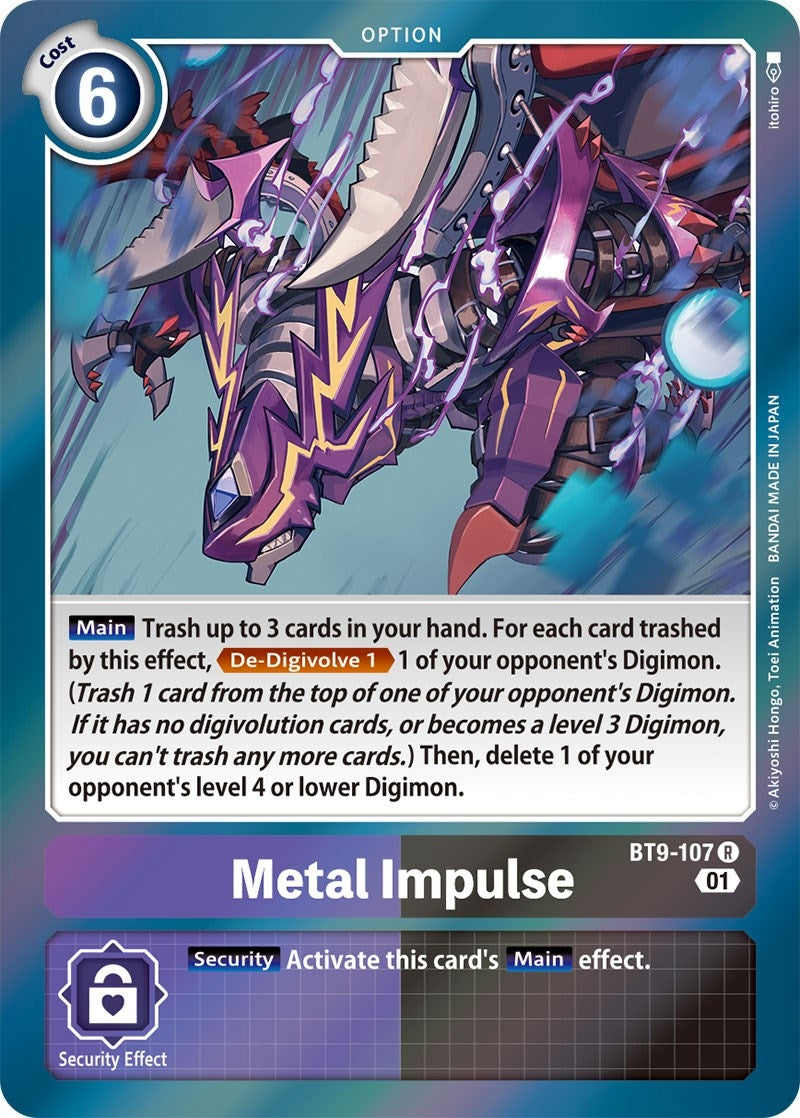 Image for Metal Impulse (BT9-107 R) (X Record) - Digimon Card Game