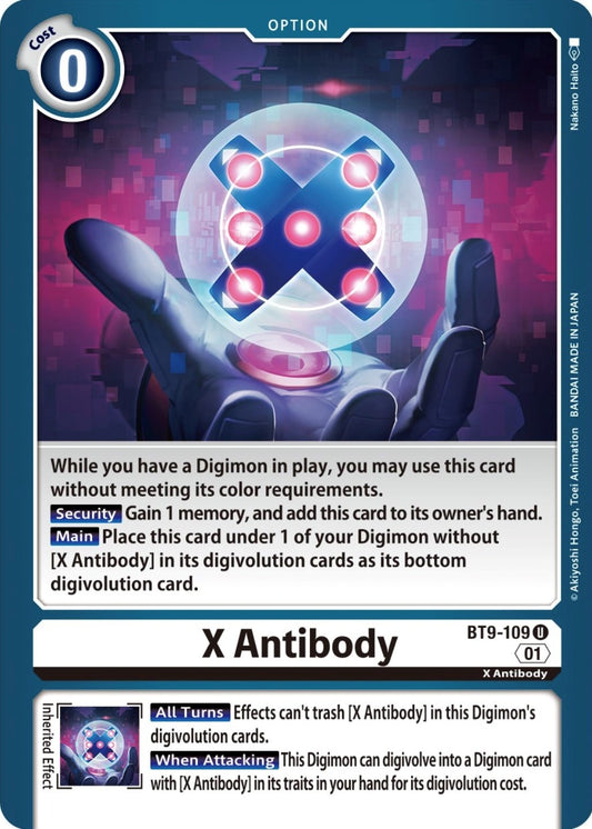 Image for X Antibody (BT9-109 U) (X Record) - Digimon Card Game