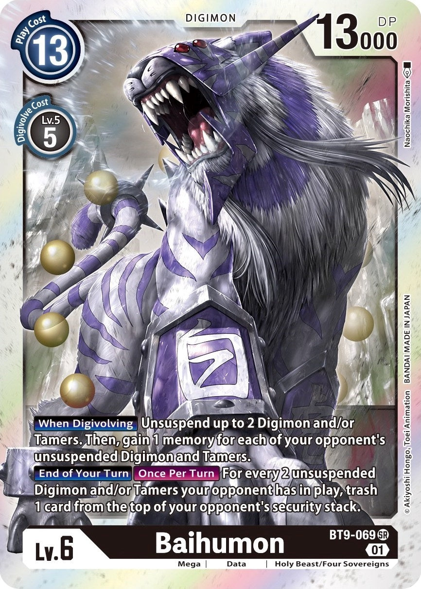 Image for Baihumon (BT9-069 SR) (X Record) - Digimon Card Game
