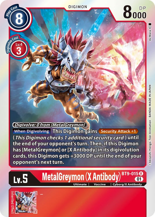 Image for MetalGreymon (X Antibody) (BT9-015 R) (X Record) - Digimon Card Game