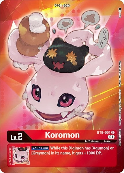Image for Koromon (Box Topper) (BT9-001 U) (X Record) - Digimon Card Game