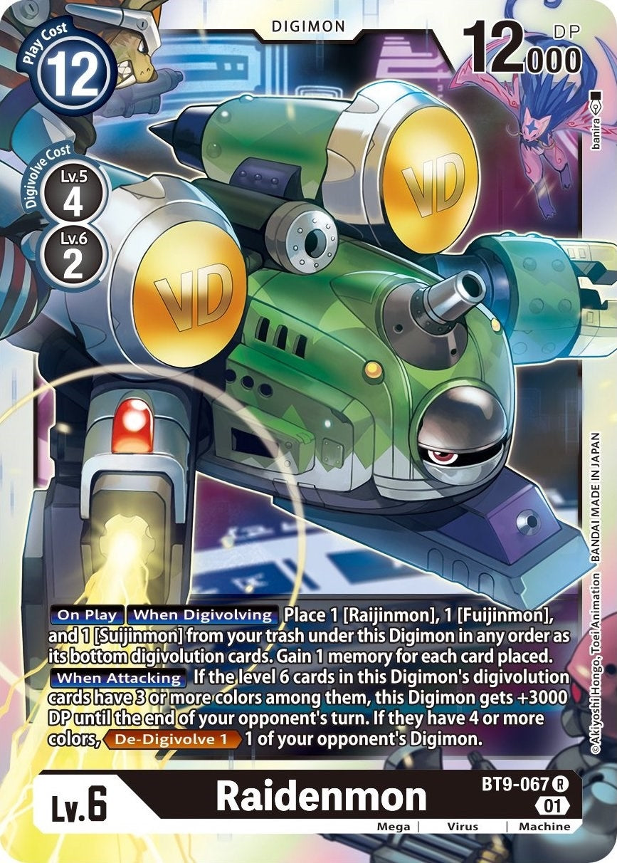 Image for Raidenmon (BT9-067 R) (X Record) - Digimon Card Game