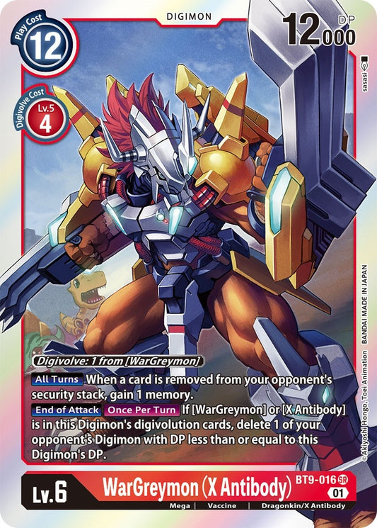 Image for WarGreymon (X Antibody) (BT9-016 SR) (X Record) - Digimon Card Game