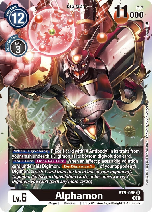 Image for Alphamon (BT9-066 R) (X Record) - Digimon Card Game
