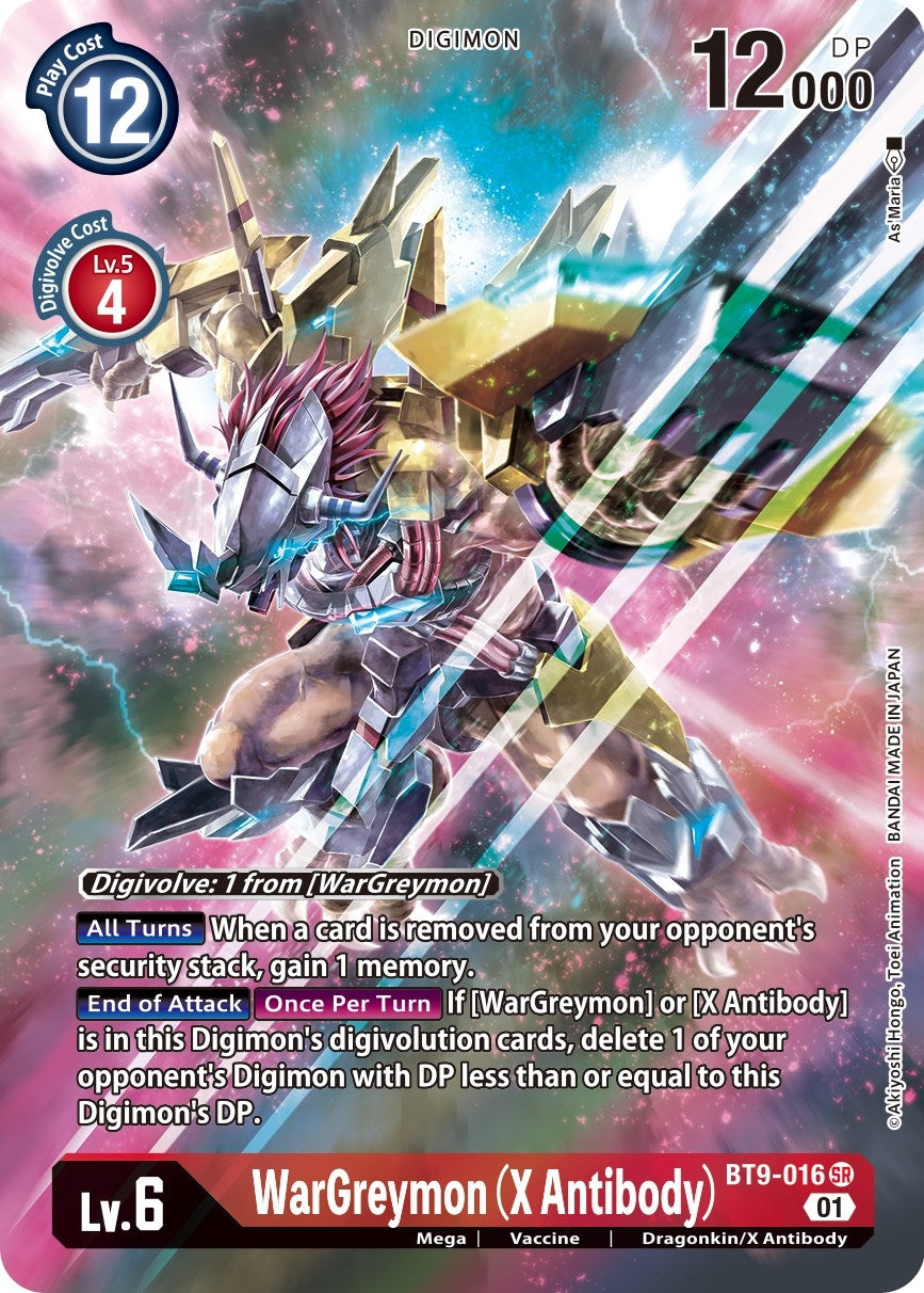 Image for WarGreymon (X Antibody) (Alternate Art) (BT9-016 SR) (X Record) - Digimon Card Game