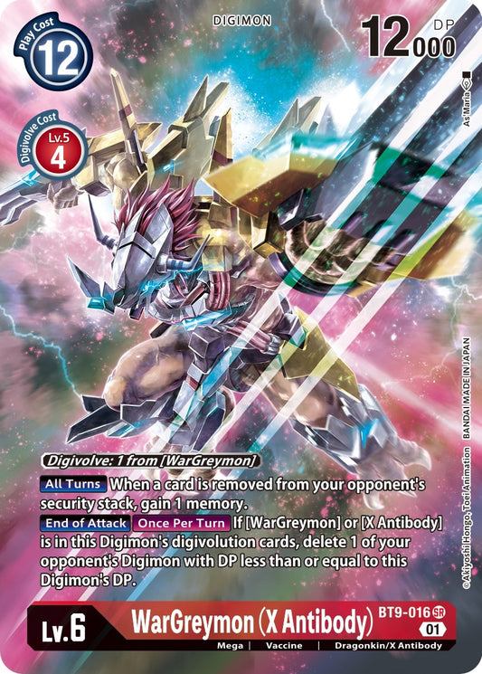 Image for WarGreymon (X Antibody) (Alternate Art) (BT9-016 SR) (X Record) - Digimon Card Game