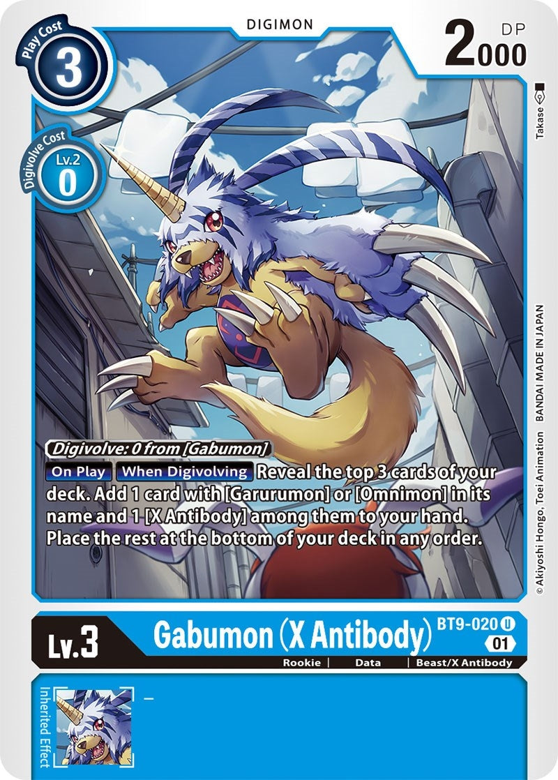 Image for Gabumon (X Antibody) (BT9-020 U) (X Record) - Digimon Card Game