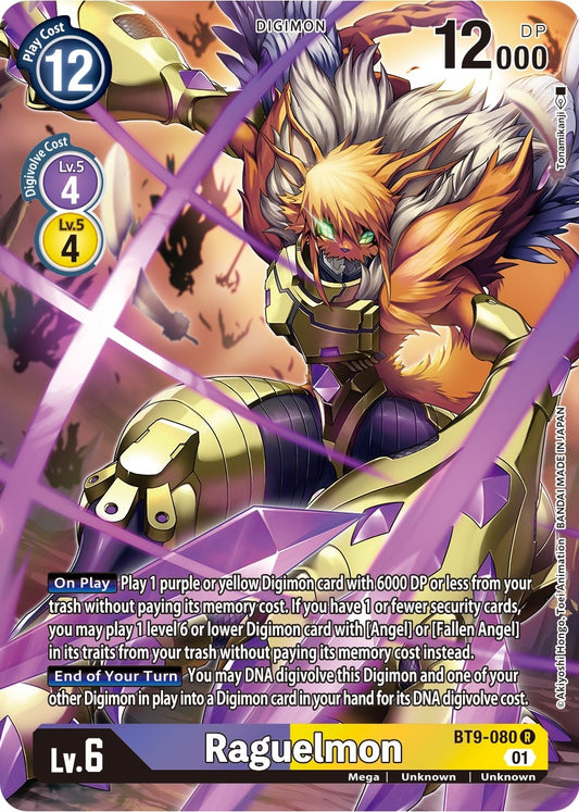 Image for Raguelmon (Alternate Art) (BT9-080 R) (X Record) - Digimon Card Game