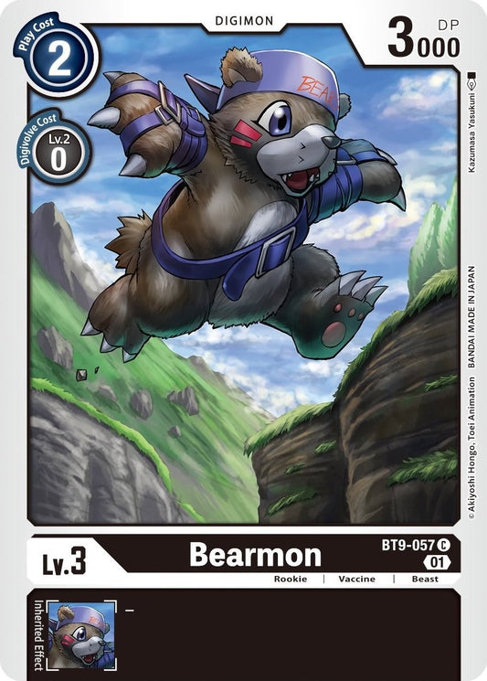 Image for Bearmon (BT9-057 C) (X Record) - Digimon Card Game