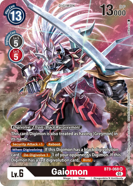 Image for Gaiomon (Alternate Art) (BT9-068 SR) (X Record) - Digimon Card Game
