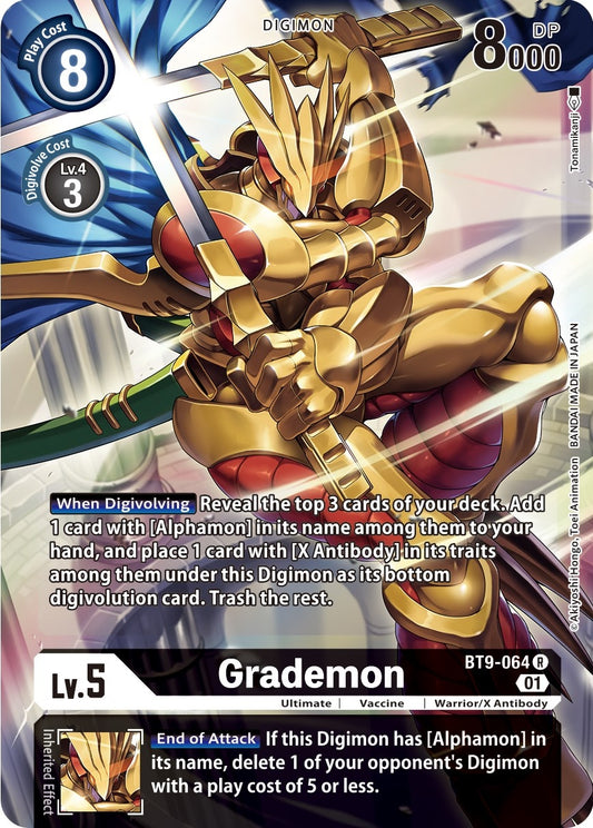 Image for Grademon (Alternate Art) (BT9-064 R) (X Record) - Digimon Card Game