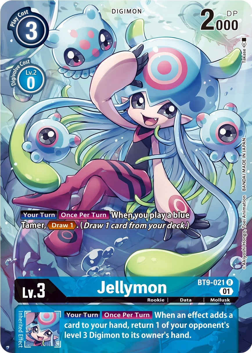 Image for Jellymon (Alternate Art) (BT9-021 R) (X Record) - Digimon Card Game