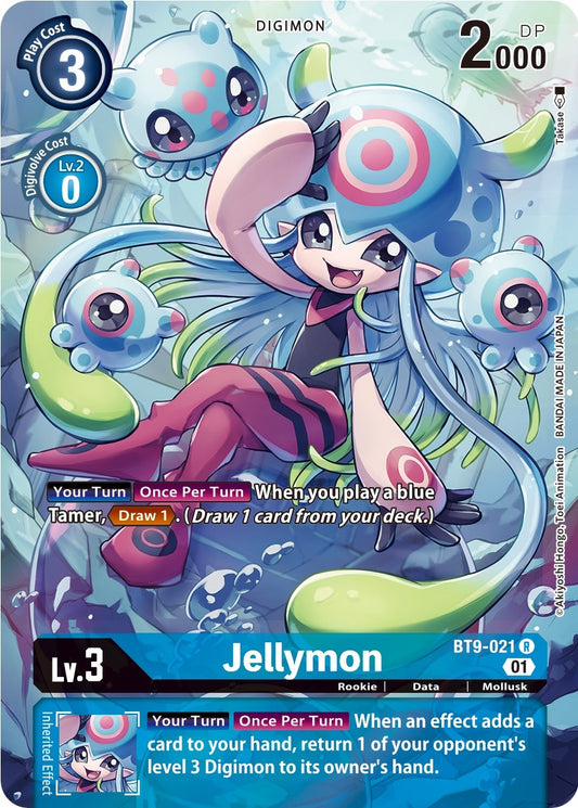 Image for Jellymon (Alternate Art) (BT9-021 R) (X Record) - Digimon Card Game