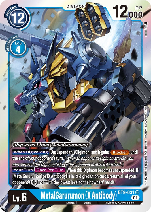 Image for MetalGarurumon (X Antibody) (BT9-031 SR) (X Record) - Digimon Card Game