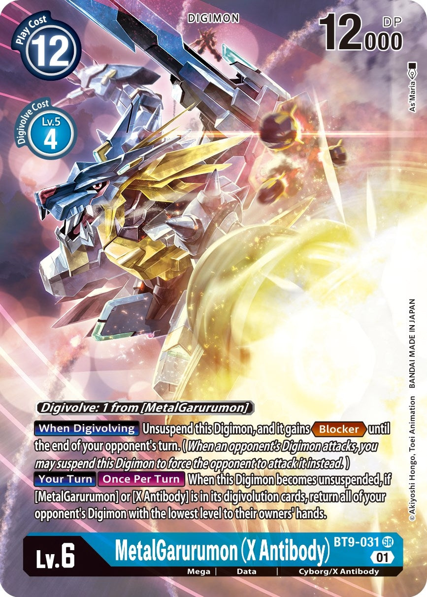 Image for MetalGarurumon (X Antibody) (Alternate Art) (BT9-031 SR) (X Record) - Digimon Card Game