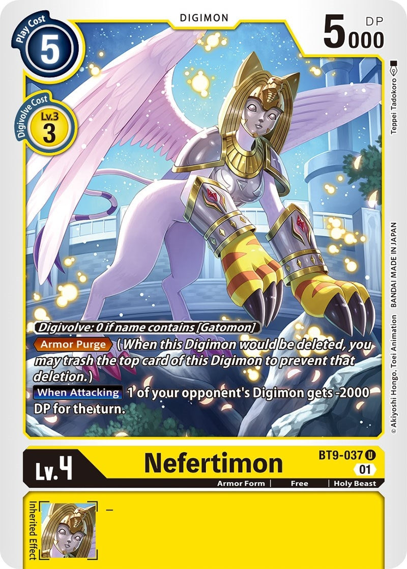 Image for Nefertimon (BT9-037 U) (X Record) - Digimon Card Game