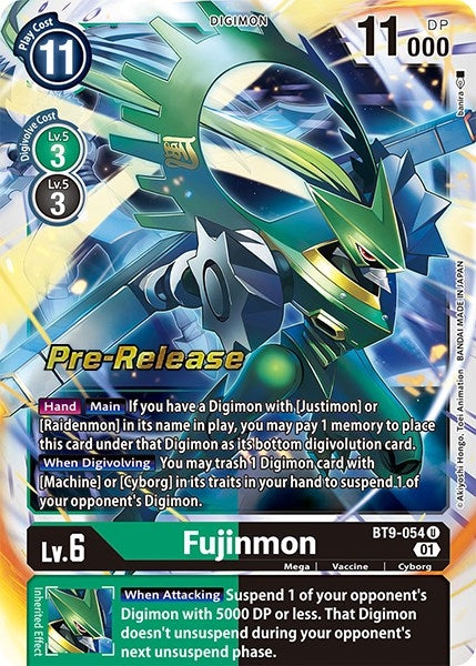 Image for Fujinmon (BT9-054 U) (X Record Pre-Release Cards) - Digimon Card Game