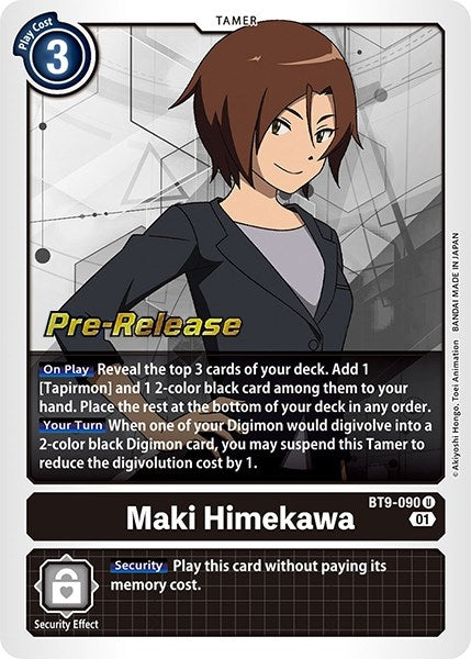 Image for Maki Himekawa (BT9-090 U) (X Record Pre-Release Cards) - Digimon Card Game