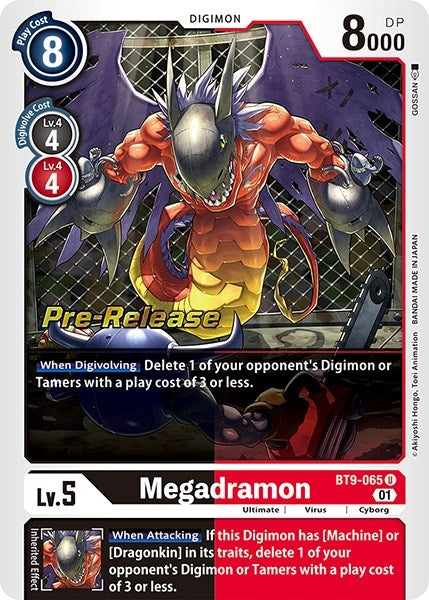 Image for Megadramon (BT9-065 U) (X Record Pre-Release Cards) - Digimon Card Game