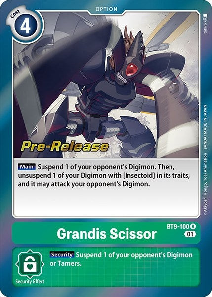 Image for Grandis Scissor (BT9-100 R) (X Record Pre-Release Cards) - Digimon Card Game
