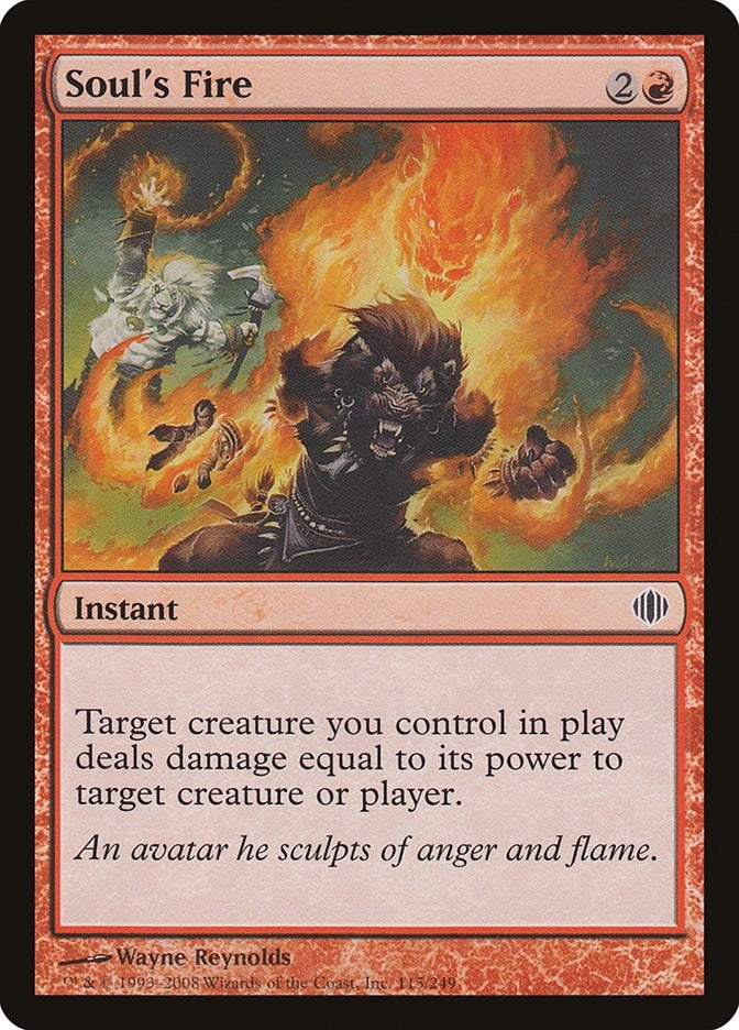 Image for Soul's Fire (115) (Shards of Alara) - Magic: The Gathering