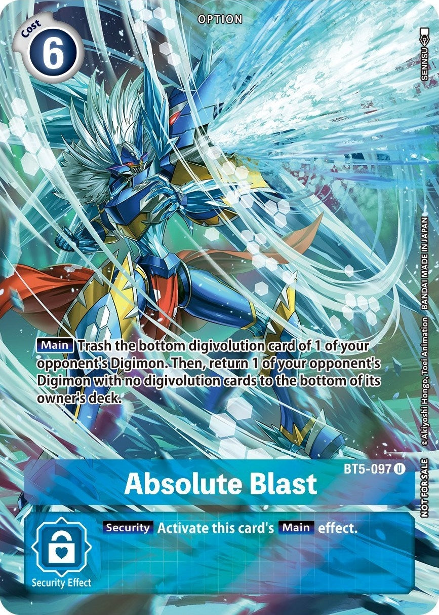 Image for Absolute Blast (Summer 2022 Dash Pack) (BT5-097 U) (Battle of Omni) - Digimon Card Game