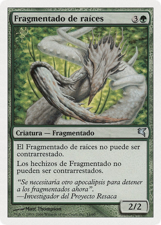 Image for Root Sliver (Spanish) - "Fragmentado de raíces" (D14) (Magic Encyclopedia 2005 (Salvat/Hachette)) - Magic: The Gathering