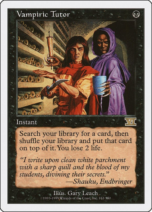 Image for Vampiric Tutor (161) (Classic Sixth Edition) - Magic: The Gathering