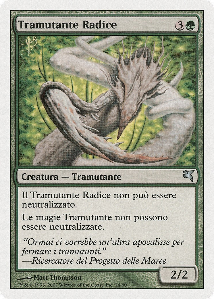 Image for Root Sliver (Italian) - "Tramutante Radice" (D14) (Magic Encyclopedia 2005 (Salvat/Hachette)) - Magic: The Gathering
