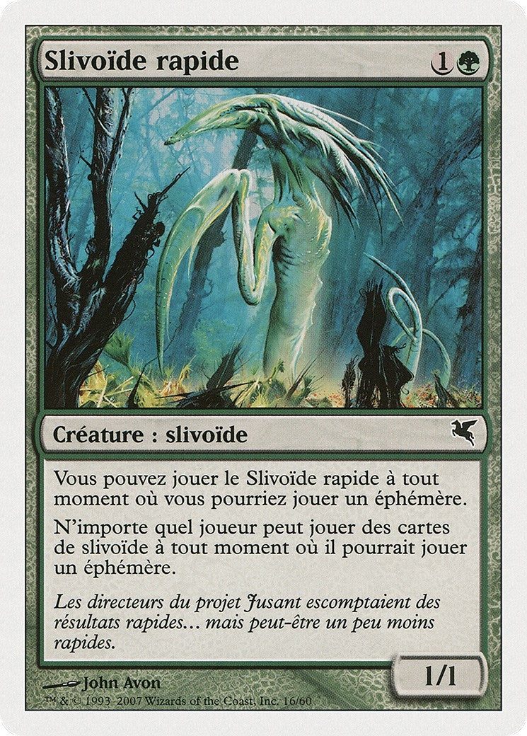 Image for Quick Sliver (French) - "Slivoïde rapide" (D16) (Magic Encyclopedia 2005 (Salvat/Hachette)) - Magic: The Gathering
