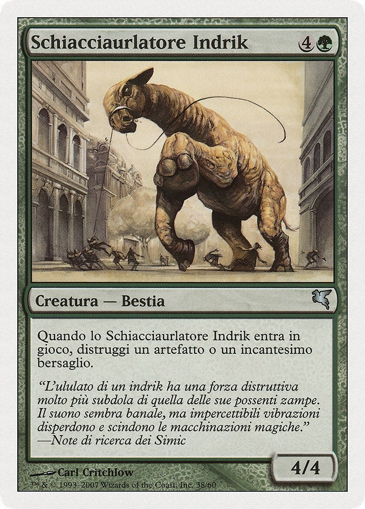 Image for Indrik Stomphowler (Italian) - "Schiacciaurlatore Indrik" (I38) (Magic Encyclopedia 2005 (Salvat/Hachette)) - Magic: The Gathering