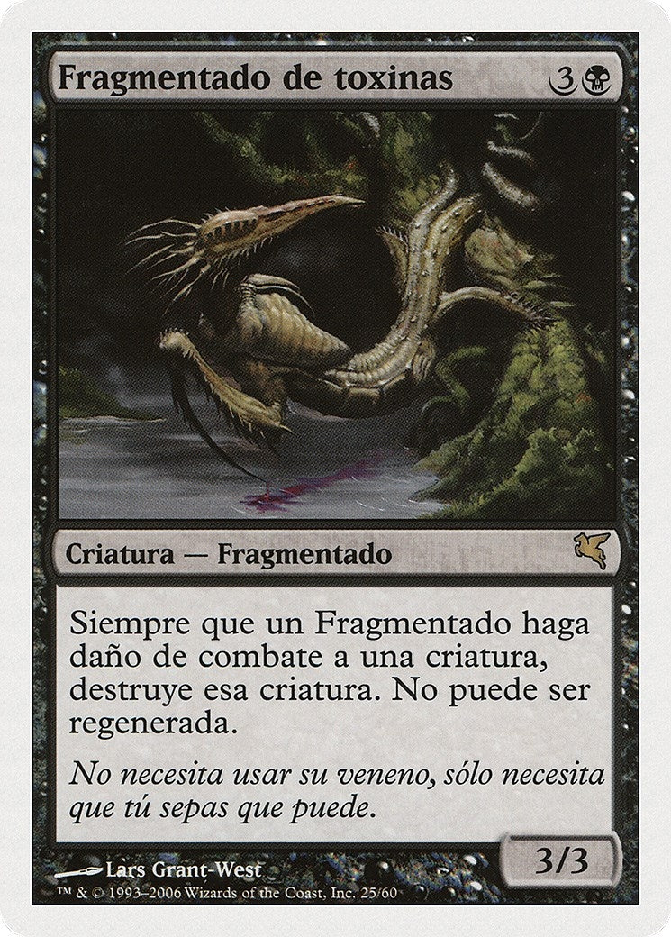 Image for Toxin Sliver (Spanish) - "Fragmentado de toxinas" (D25) (Magic Encyclopedia 2005 (Salvat/Hachette)) - Magic: The Gathering