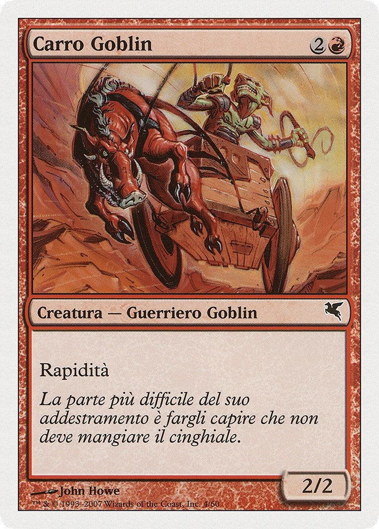 Image for Goblin Chariot (Italian) - "Carro Goblin" (I4) (Magic Encyclopedia 2005 (Salvat/Hachette)) - Magic: The Gathering